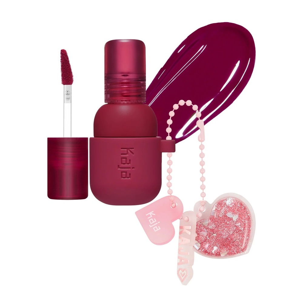 Kaja Jelly Charm Lip & Blush Glazed Keychain Stain in 01 Cherry Spritz